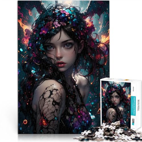 Dunkles Fantasy-Anime-Mädchen 2000-teilige Puzzles für Teenager Lustige Spiele Wanddekoration Einzigartige Geburtstags 70x100cm Dunkles Fantasy-Anime-Mädchen 2000-teilige Puzzles für Teenager Lustige Spiele Wanddekoration Einzigartige Geburtstags 70x100cm von SYUNFEI
