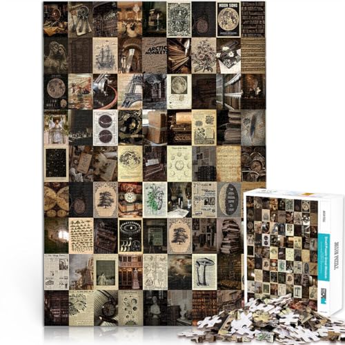 Dunkles Meix-Stickplakat 1000-teilige Puzzles für Teenager Spielzeug-Intellektuelles Spiel einzigartiges Herausforderungsspiel 38x26cm von SYUNFEI