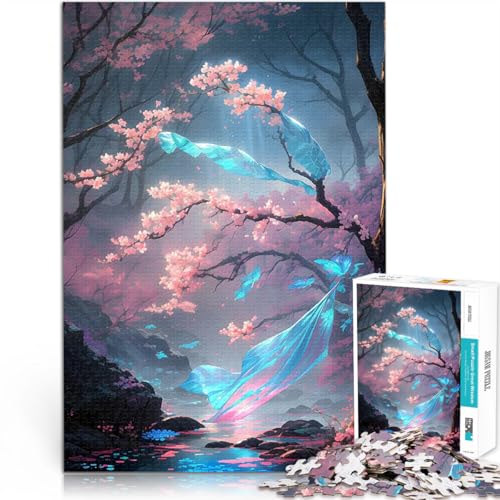 Durchscheinender Blütentraum Puzzle für Teenager 1000 Teile Intellektuelles Spiel mit vollständig ineinander greifenden, zufällig geformten Teilen 38x26cm Durchscheinender Blütentraum Puzzle für Teenager 1000 Teile Intellektuelles Spiel mit vollständig ineinander greifenden, zufällig geformten Teilen 38x26cm von SYUNFEI