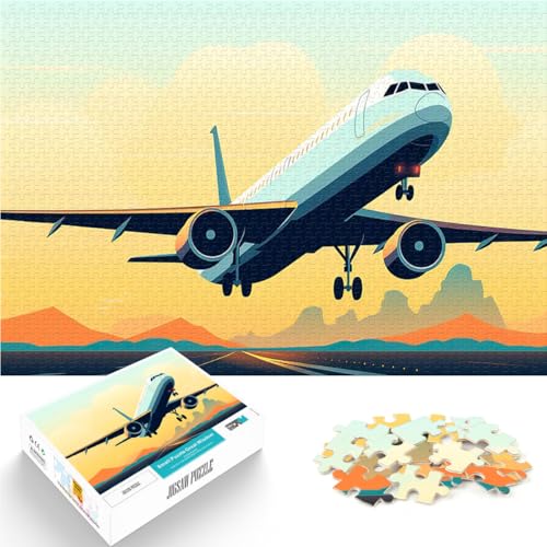 EIN Flugzeug 2000-Teile-Puzzle für Teenager Gehirnintelligenz-Herausforderung süchtig machendes Spielzeug Für Paare geeignet 70x100cm von SYUNFEI