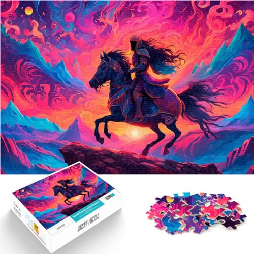 EPISCHER Krieger UND Pferd Puzzle für Erwachsene mit 2000 Teilen Quizspiel Jedes Stück ist einzigartig – Anspruchsvolles Familienspiel 70x100cm von SYUNFEI