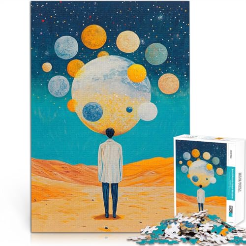Eine Person Steht Fan Art 1000-teilige Puzzles für Erwachsene Denkspiel mit vollständig ineinander greifenden, zufällig geformten Teilen 38x26cm von SYUNFEI