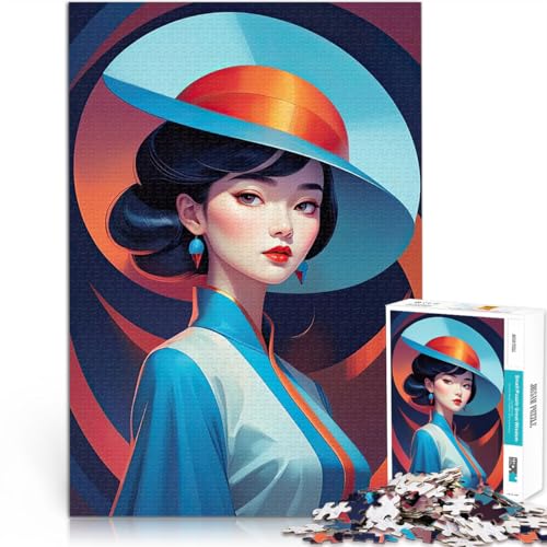 Einzigartige asiatische Dame 1000-teilige Puzzles für Teenager Quizspiel mit vollständig ineinander greifenden, zufällig geformten Teilen 38x26cm Einzigartige asiatische Dame 1000-teilige Puzzles für Teenager Quizspiel mit vollständig ineinander greifenden, zufällig geformten Teilen 38x26cm von SYUNFEI