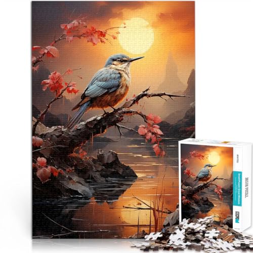 Eisvogel mit Sonne 1000-teilige Puzzles für Erwachsene Pädagogisches Spielzeug zum Stressabbau Tolle Geschenke und Spielzeuge 38x26cm Eisvogel mit Sonne 1000-teilige Puzzles für Erwachsene Pädagogisches Spielzeug zum Stressabbau Tolle Geschenke und Spielzeuge 38x26cm von SYUNFEI