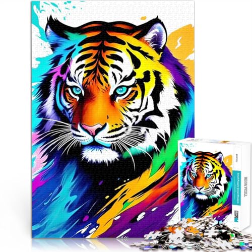 Erstaunlicher Wilder Tiger 2000 Teenager-Teile-Puzzle Anspruchsvolles Spiel und Familienspaß Geschenk zum Geburtstag 70x100cm von SYUNFEI