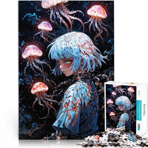 Ertrinken in der dunklen Tiefe 1000-teilige Puzzles für Erwachsene Familienspiel für und Einzigartige Wohndekoration und Geschenke 38x26cm von SYUNFEI