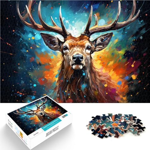 Puzzle mit 2000 Teilen für Erwachsene, Lernspielzeug mit Hirschmotiv, anspruchsvoll zu vervollständigen, Aber unterhaltsam und humorvoll,70x100cm, für Teenager ab 14 Jahren Puzzle mit 2000 Teilen für Erwachsene, Lernspielzeug mit Hirschmotiv, anspruchsvoll zu vervollständigen, Aber unterhaltsam und humorvoll,70x100cm, für Teenager ab 14 Jahren von SYUNFEI
