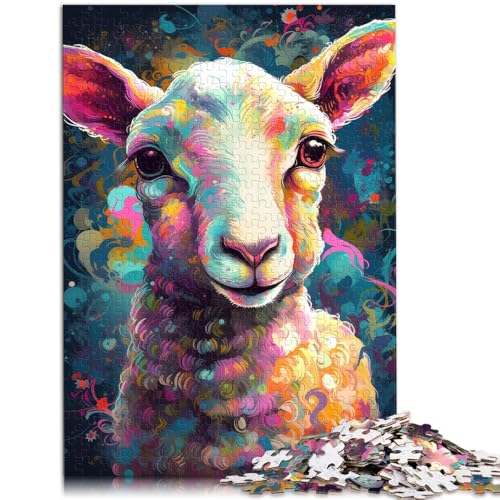 Puzzle 2000 Teile für Erwachsene, Das unschuldige Lamm, Lernspielzeug, Weihnachtswunschliste mit Weihnachtsmann, 70 x 100 cm, für 14-Jährige von SYUNFEI