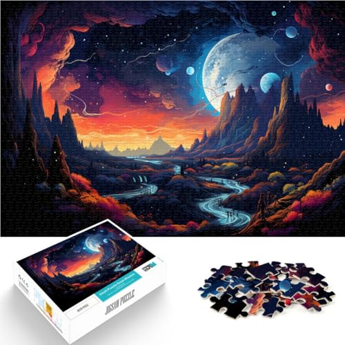 Puzzle für Erwachsene, 2000 Teile, Nachtszene, Familienaktivitätspuzzle, Weihnachtswunschliste mit Weihnachtsmann, 70 x 100 cm, für 14-Jährige von SYUNFEI