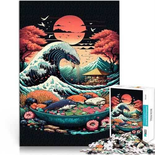Essen Japan 2000-teilige Puzzles für Teenager Helfen Sie dem Gehirn, süchtig machende Spielzeuge zu trainieren, um Geduld zu entwickeln Geburtstagsgeschenk 70x100cm von SYUNFEI