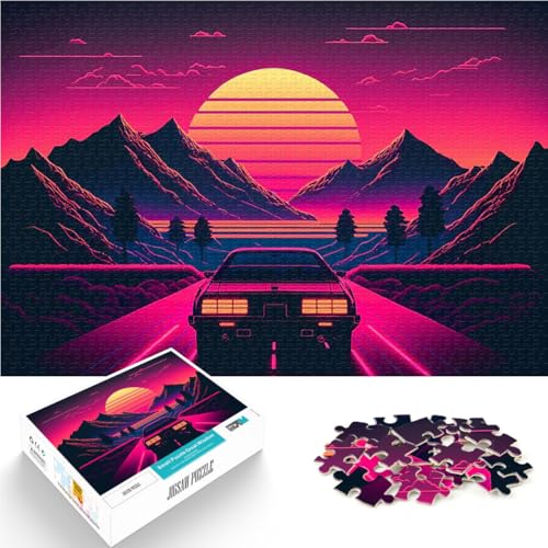 Fahren in Neon Puzzle für Erwachsene mit 2000 Teilen Spielzeug-Intellektuelles Spiel mit vollständig ineinander greifenden, zufällig geformten Teilen 70x100cm Fahren in Neon Puzzle für Erwachsene mit 2000 Teilen Spielzeug-Intellektuelles Spiel mit vollständig ineinander greifenden, zufällig geformten Teilen 70x100cm von SYUNFEI