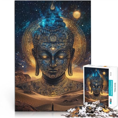 Fantasie-Buddha-Statue 1000-teilige Puzzles für Erwachsene Anspruchsvolles Spiel und Familienspaß EIN Kunstwerk 38x26cm von SYUNFEI