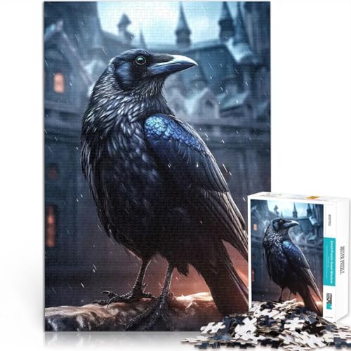 Fantasie-Rabe im Regen 2000-teiliges Puzzle für Erwachsene Quizspiel Wanddekoration Einzigartige Geburtstags 70x100cm von SYUNFEI