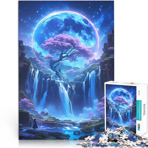 Fantasie-Wasserfall-Landschaft 2000-teiliges Puzzle für Teenager Familienspaß Wanddekoration Einzigartige Geburtstags 70x100cm Fantasie-Wasserfall-Landschaft 2000-teiliges Puzzle für Teenager Familienspaß Wanddekoration Einzigartige Geburtstags 70x100cm von SYUNFEI