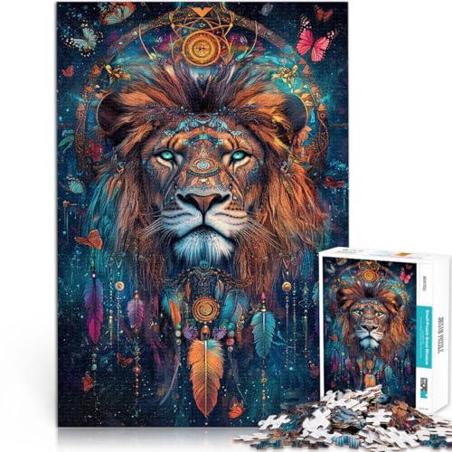Fantasie-Zauberlöwe 1000-teiliges Puzzle für Teenager Anspruchsvolles Spiel und Familienspaß Verbessern Sie das Gedächtnis 38x26cm von SYUNFEI