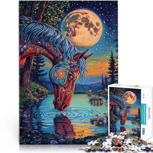 Fantasie buntes Pferd 2000-teilige Puzzles für Teenager Spiele Spielzeug Geschenk Wanddekoration Einzigartige Geburtstags 70x100cm Fantasie buntes Pferd 2000-teilige Puzzles für Teenager Spiele Spielzeug Geschenk Wanddekoration Einzigartige Geburtstags 70x100cm von SYUNFEI