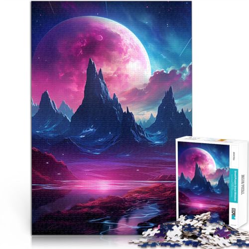 Fantasielandschaft 14 Puzzle 2000 Teile für Teenager Lernspiele DIY Spielzeug mit vollständig ineinander greifenden, zufällig geformten Teilen 70x100cm von SYUNFEI