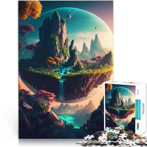 Fantasielandschaft 2000 Teenager-Teile-Puzzle Gehirnintelligenz-Herausforderung süchtig machendes Spielzeug EIN Kunstwerk 70x100cm von SYUNFEI