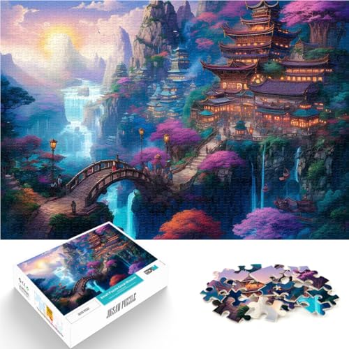 Fantasielandschaft 8 2000-teiliges Puzzle für Erwachsene Spielzeug-Intellektuelles Spiel Einzigartige Wohndekoration und Geschenke 70x100cm von SYUNFEI