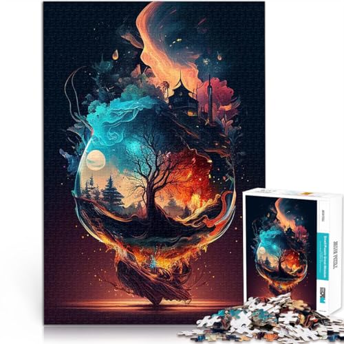 Fantasielandschaften 1000-teiliges Puzzle für Teenager Stressabbau Schwierige Herausforderung Heimdekoration Spielzeug 38x26cm Fantasielandschaften 1000-teiliges Puzzle für Teenager Stressabbau Schwierige Herausforderung Heimdekoration Spielzeug 38x26cm von SYUNFEI