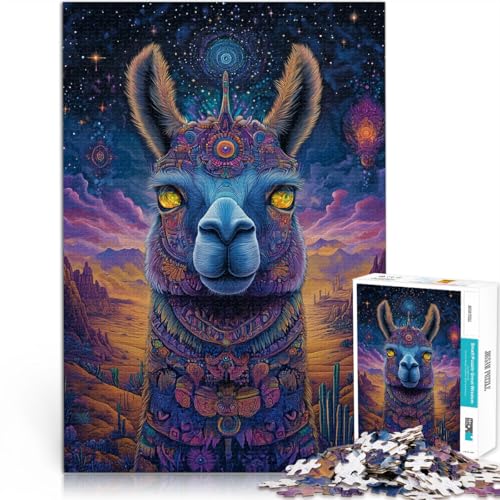 Fantasy Alpaka Kunst Teenager-Puzzles 1000 Teile Anspruchsvoll, Aber lustig und humorvoll Einzigartige Wohndekoration und Geschenke 38x26cm Fantasy Alpaka Kunst Teenager-Puzzles 1000 Teile Anspruchsvoll, Aber lustig und humorvoll Einzigartige Wohndekoration und Geschenke 38x26cm von SYUNFEI
