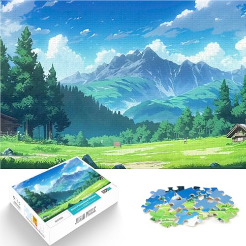 Fantasy Landschaft Gebirge Teenager 1000-teiliges Puzzle Spielzeug-Intellektuelles Spiel einzigartiges Herausforderungsspiel 38x26cm von SYUNFEI