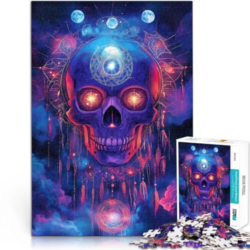 Fantasy-Magie-Totenkopf 2000-teiliges Puzzle für Teenager Spiele Spielzeug Geschenk mit vollständig ineinander greifenden, zufällig geformten Teilen 70x100cm Fantasy-Magie-Totenkopf 2000-teiliges Puzzle für Teenager Spiele Spielzeug Geschenk mit vollständig ineinander greifenden, zufällig geformten Teilen 70x100cm von SYUNFEI