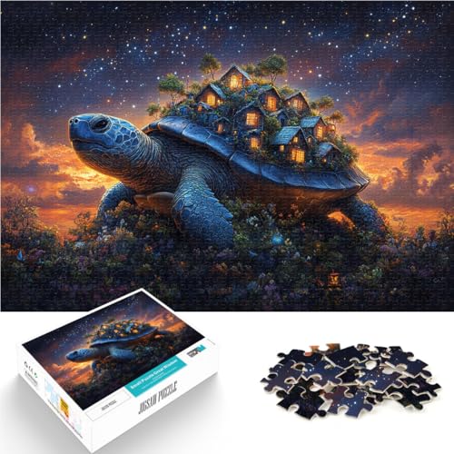 Fantasy Natur Schildkröte Puzzle für Teenager 2000 Teile Spielzeug Lernspiele Stressabbau Einzigartige Wohndekoration und Geschenke 70x100cm von SYUNFEI