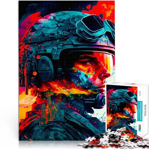 Fantasy-Soldat Puzzle für Erwachsene 2000 Teile Dekomprimierendes intellektuelles Lernspielzeug Tolles Geschenk für Spiele 70x100cm von SYUNFEI
