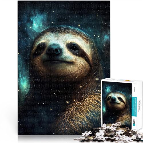 Puzzle für Erwachsene, 1000 Teile, Faultier, Denkspiel, Familienspiel, Stressabbau, schwieriges Herausforderungspuzzle, 14,96 Zoll x 20,47 Zoll Puzzle für Erwachsene, 1000 Teile, Faultier, Denkspiel, Familienspiel, Stressabbau, schwieriges Herausforderungspuzzle, 14,96 Zoll x 20,47 Zoll von SYUNFEI