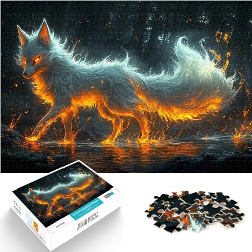 Feuriger Fuchs Puzzle für Teenager 2000 Teile Gehirnintelligenz-Herausforderung süchtig machendes Spielzeug Geschenkideen 70x100cm von SYUNFEI