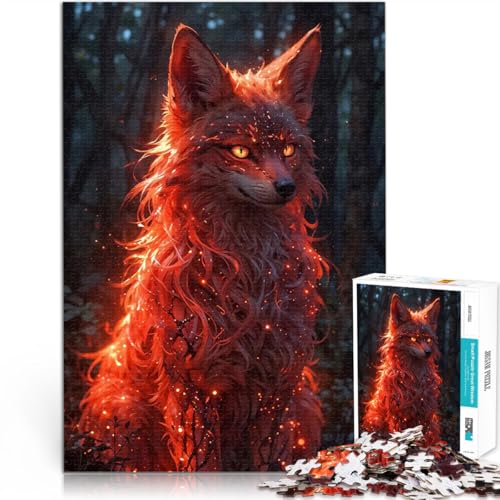 Feuriger Fuchs im Wald 2000-Teile-Puzzle für Erwachsene Spielzeug-Intellektuelles Spiel denn eignet ganze Familie 70x100cm von SYUNFEI