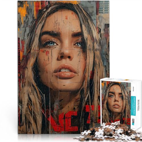 Frau in der Collage-Kunst Puzzle für Erwachsene mit 2000 Teilen Für Familienspaß mit vollständig ineinander greifenden, zufällig geformten Teilen 70x100cm Frau in der Collage-Kunst Puzzle für Erwachsene mit 2000 Teilen Für Familienspaß mit vollständig ineinander greifenden, zufällig geformten Teilen 70x100cm von SYUNFEI