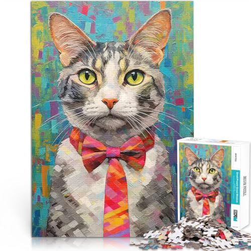 Funky Fliege Katzenportrait 2000-teiliges Puzzle für Teenager Intellektuelles Spiel Wanddekoration Einzigartige Geburtstags 70x100cm Funky Fliege Katzenportrait 2000-teiliges Puzzle für Teenager Intellektuelles Spiel Wanddekoration Einzigartige Geburtstags 70x100cm von SYUNFEI