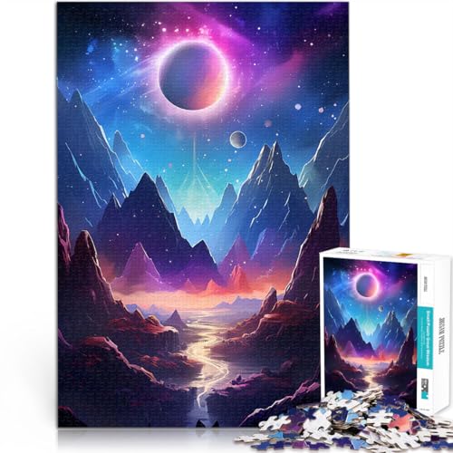 Galaxie-Berglandschaft Puzzle 2000 Teile für Erwachsene Lernspiele DIY Spielzeug Wanddekoration Einzigartige Geburtstags 70x100cm von SYUNFEI