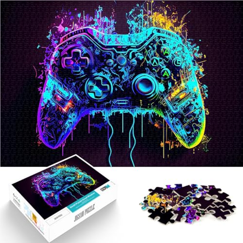 Gamecontroller Puzzle 1000 Teile für Erwachsene Gehirnintelligenz-Herausforderung süchtig machendes Spielzeug Geschenkideen 38x26cm von SYUNFEI