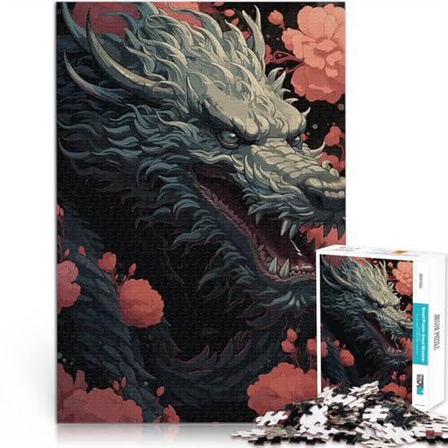 Gefährliche japanische Drachenkunst 1000 Teenager-Teile-Puzzle Quizspiel Lustige Aktivitäten für zu Hause, Geburtstagsgeschenk, Reisegeschenk, 38x26cm Gefährliche japanische Drachenkunst 1000 Teenager-Teile-Puzzle Quizspiel Lustige Aktivitäten für zu Hause, Geburtstagsgeschenk, Reisegeschenk, 38x26cm von SYUNFEI