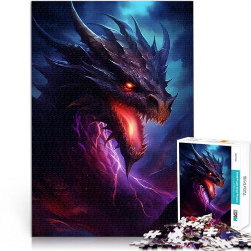 Gefährlicher Drache Puzzle 2000 Teile für Jugendliche lustige Spiele für die ganze Familie Geschenk zum Geburtstag 70x100cm von SYUNFEI