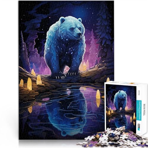 Geist der Wildnis 1000-teiliges Teenager-Puzzle Gehirnintelligenz-Herausforderung süchtig machendes Spielzeug Geburtstagsgeschenk 38x26cm von SYUNFEI