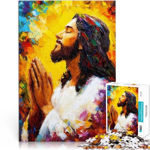 Gemälde „Jesus betet“ Puzzle 1000 Teile für Teenager Dekomprimierendes intellektuelles Lernspielzeug Wanddekoration 38x26cm Gemälde „Jesus betet“ Puzzle 1000 Teile für Teenager Dekomprimierendes intellektuelles Lernspielzeug Wanddekoration 38x26cm von SYUNFEI