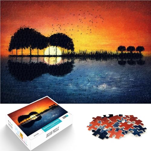 Gitarreninsel-Gemälde 1000-teiliges Puzzle für Erwachsene Herausforderndes Spielspielzeug eignet ganze Familie 38x26cm Gitarreninsel-Gemälde 1000-teiliges Puzzle für Erwachsene Herausforderndes Spielspielzeug eignet ganze Familie 38x26cm von SYUNFEI
