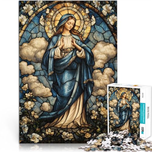 Glasmalerei Jungfrau Maria Puzzle 1000 Teile für Erwachsene Lernspiel-Herausforderungsspielzeug Geschenk zum Geburtstag 38x26cm Glasmalerei Jungfrau Maria Puzzle 1000 Teile für Erwachsene Lernspiel-Herausforderungsspielzeug Geschenk zum Geburtstag 38x26cm von SYUNFEI