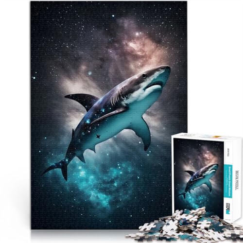 Hai im Weltraum 1000-teilige Puzzles für Erwachsene Geschenke zum Suchbegriff: Herausfordernde Spiele Wohnkunstdekor 38x26cm Hai im Weltraum 1000-teilige Puzzles für Erwachsene Geschenke zum Suchbegriff: Herausfordernde Spiele Wohnkunstdekor 38x26cm von SYUNFEI