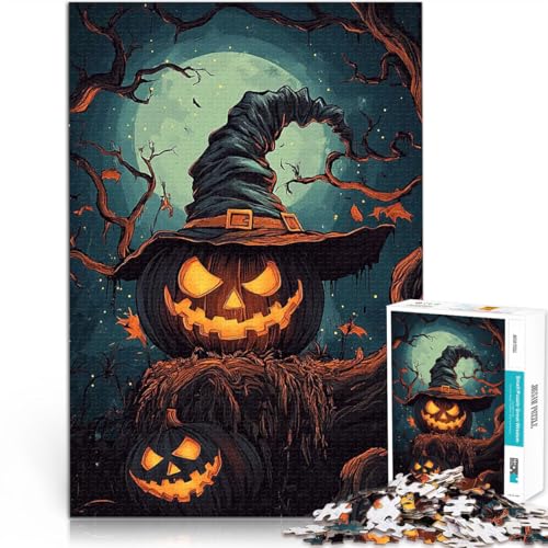 Halloween VIII 09 1000-teiliges Puzzle für Erwachsene Herausfordernd Schwierig Jedes Stück ist einzigartig – Anspruchsvolles Familienspiel 38x26cm von SYUNFEI