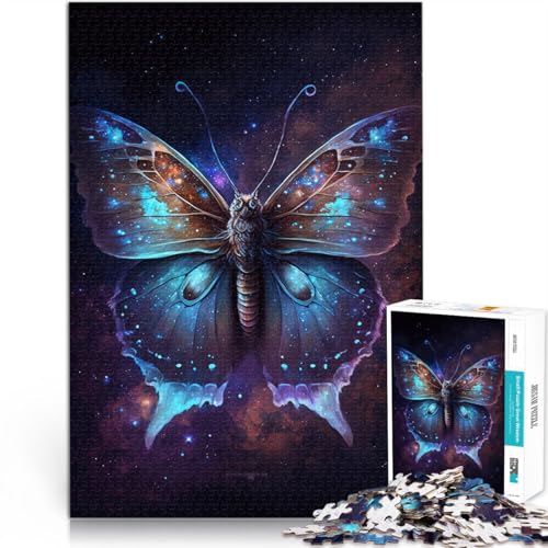 Puzzle für Erwachsene, 1000 Teile, Galaxie-Schmetterling, pädagogisches Spielzeug zum Stressabbau, Puzzle, EIN Kunstwerk, 50 x 75 cm, für Teenager ab 14 Jahren von SYUNFEI