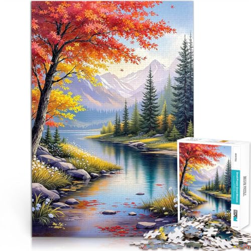 Herbstliche Flusslandschaftskunst 2000-teiliges Puzzle für Teenager Denkspiel Jedes Stück ist einzigartig – Anspruchsvolles Familienspiel 70x100cm Herbstliche Flusslandschaftskunst 2000-teiliges Puzzle für Teenager Denkspiel Jedes Stück ist einzigartig – Anspruchsvolles Familienspiel 70x100cm von SYUNFEI