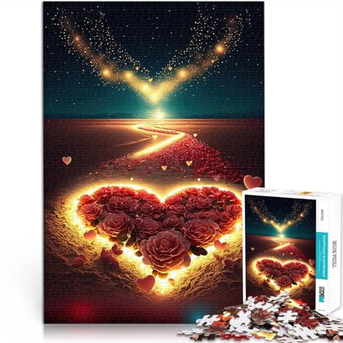 Herz am Strand Teenager-Puzzle 1000 Teile Helfen Sie dem Gehirn, süchtig machende Spielzeuge zu trainieren, um Geduld zu entwickeln Gutes Geschenk 38x26cm Herz am Strand Teenager-Puzzle 1000 Teile Helfen Sie dem Gehirn, süchtig machende Spielzeuge zu trainieren, um Geduld zu entwickeln Gutes Geschenk 38x26cm von SYUNFEI