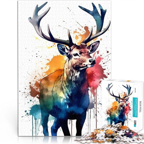 Hirsch Hirsche 1000-teilige Puzzles für Erwachsene Dekomprimierendes intellektuelles Lernspielzeug Gutes Geschenk 38x26cm Hirsch Hirsche 1000-teilige Puzzles für Erwachsene Dekomprimierendes intellektuelles Lernspielzeug Gutes Geschenk 38x26cm von SYUNFEI