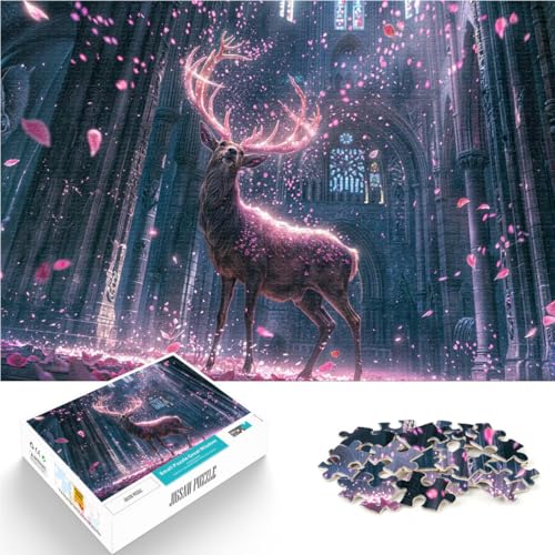 Hirsch in der magischen Kirche 2000-teilige Puzzles für Erwachsene Für Familienspaß Jedes Stück ist einzigartig – Anspruchsvolles Familienspiel 70x100cm Hirsch in der magischen Kirche 2000-teilige Puzzles für Erwachsene Für Familienspaß Jedes Stück ist einzigartig – Anspruchsvolles Familienspiel 70x100cm von SYUNFEI