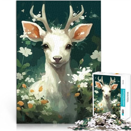 Hirsch mit Blumen 2000-teiliges Puzzle für Teenager Anspruchsvolles Spiel und Familienspaß Tolle Geschenke und Spielzeuge 70x100cm Hirsch mit Blumen 2000-teiliges Puzzle für Teenager Anspruchsvolles Spiel und Familienspaß Tolle Geschenke und Spielzeuge 70x100cm von SYUNFEI